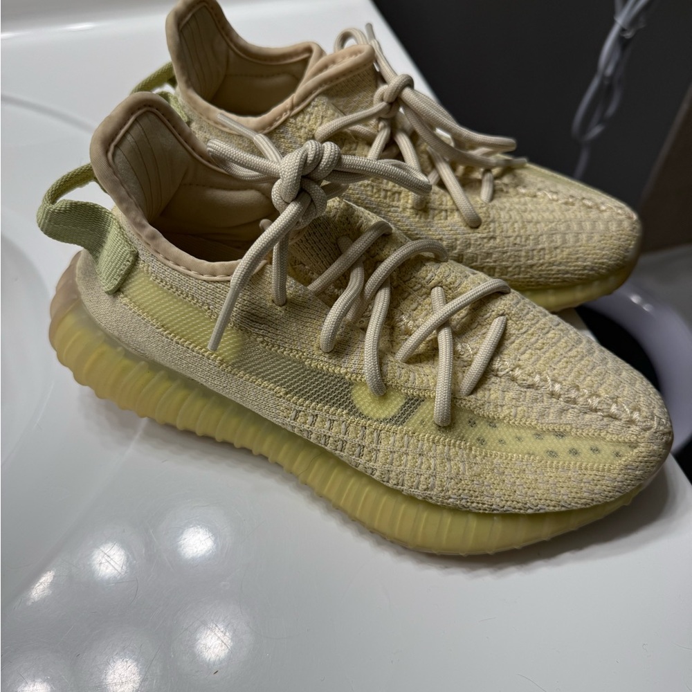 adidas Yeezy Women's Sneakers in Yellow and Cream